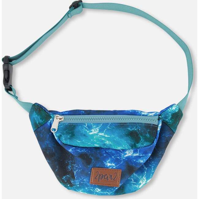 Fanny Pack, Blue Wave Print