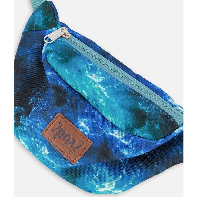 Fanny Pack, Blue Wave Print
