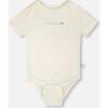 Evolutive Organic Cotton Jersey Onesie, White - Onesies - 2