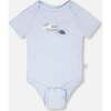 Evolutive Organic Cotton Jersey Onesie, Sky Blue - Onesies - 2