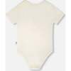 Evolutive Organic Cotton Jersey Onesie, White - Onesies - 3