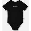 Evolutive Organic Cotton Jersey Onesie, Black - Onesies - 2