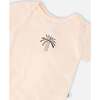 Evolutive Organic Cotton Jersey Onesie, Peach - Onesies - 4