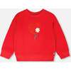 French Terry Sweatshirt, Red - Sweatshirts - 1 - thumbnail