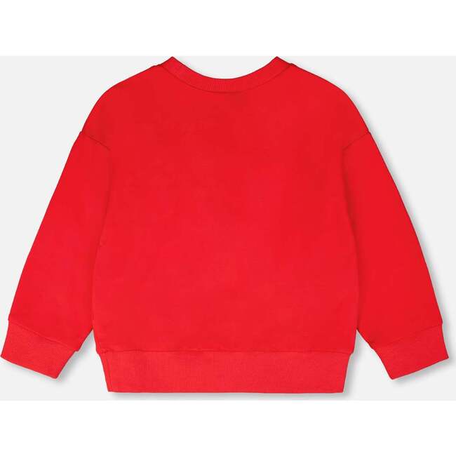 French Terry Sweatshirt, Red - Sweatshirts - 4
