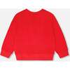 French Terry Sweatshirt, Red - Sweatshirts - 4