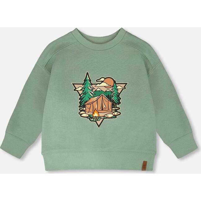 French Terry Sweatshirt, Light Green