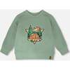 French Terry Sweatshirt, Light Green - Sweatshirts - 1 - thumbnail