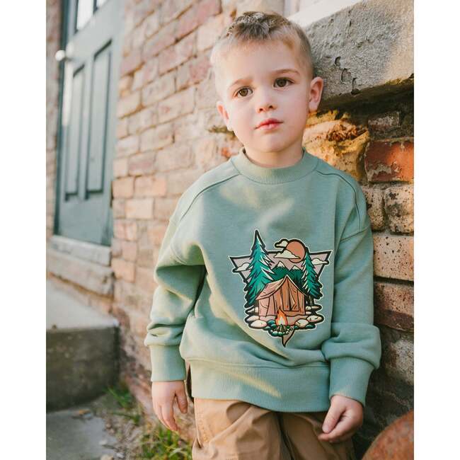 French Terry Sweatshirt, Light Green