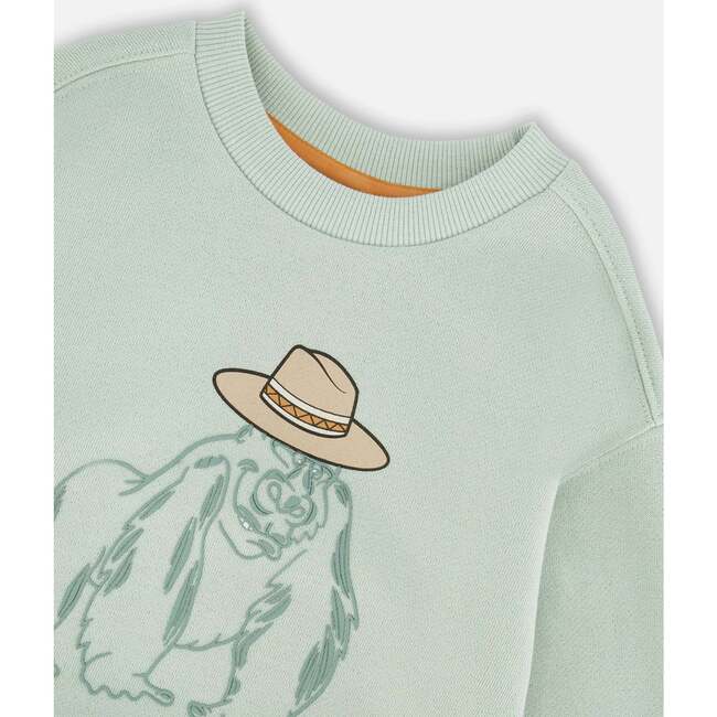 French Terry Sweatshirt, Mint Green - Sweatshirts - 4