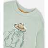 French Terry Sweatshirt, Mint Green - Sweatshirts - 4