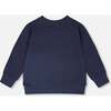 French Terry Sweatshirt, Blue - Sweatshirts - 3