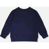 French Terry Sweatshirt, Dark Blue - Sweatshirts - 4