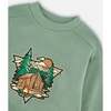 French Terry Sweatshirt, Light Green - Sweatshirts - 5