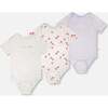 Evolutive Cotton Jersey 3 Pack Onesie, White - Onesies - 1 - thumbnail