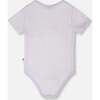 Evolutive Cotton Rib Jersey Onesie, Lilac - Onesies - 3