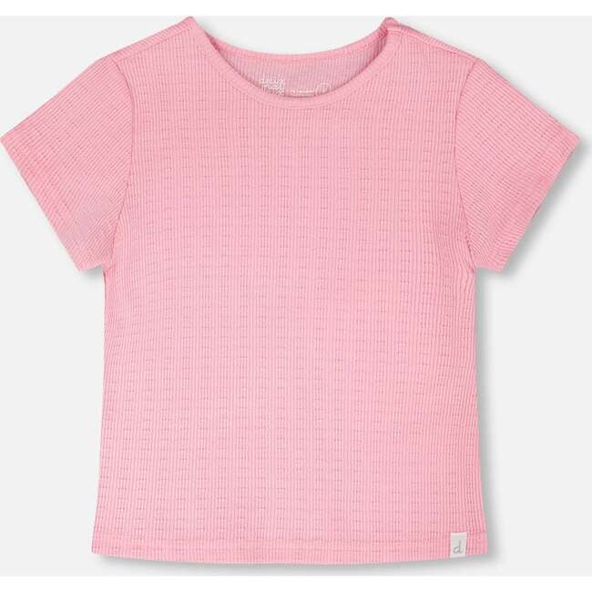 Crinkle Jersey T-Shirt, Pink
