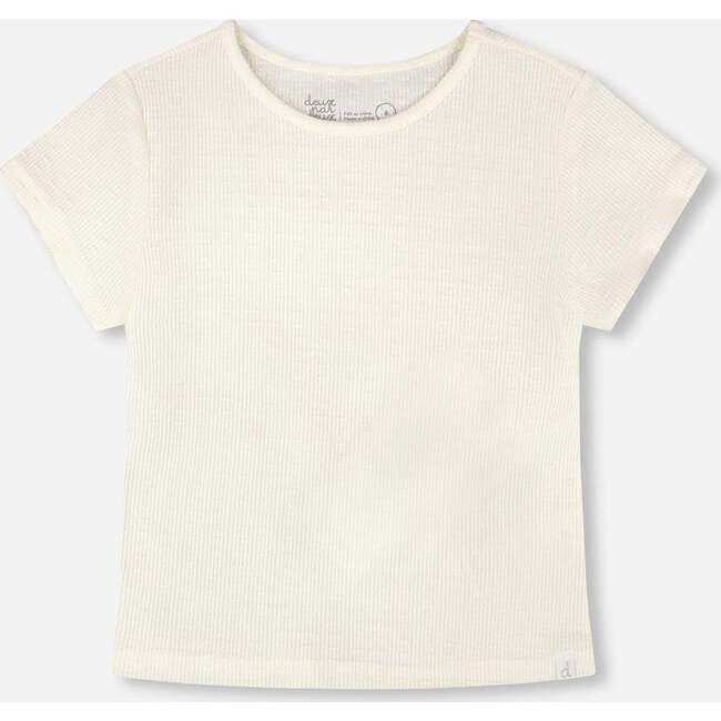 Crinkle Jersey T-Shirt, Off-White