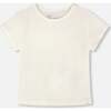 Crinkle Jersey T-Shirt, Off-White - T-Shirts - 1 - thumbnail