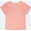 Crinkle Jersey T-Shirt, Peach Pink - T-Shirts - 3