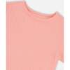Crinkle Jersey T-Shirt, Peach Pink - T-Shirts - 4