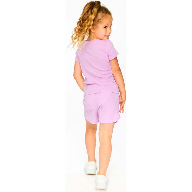 Crinkle Jersey T-Shirt, Lilac