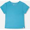Crinkle Jersey T-Shirt, Blue - T-Shirts - 1 - thumbnail