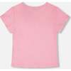 Crinkle Jersey T-Shirt, Pink - T-Shirts - 3