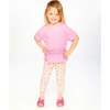 Crinkle Jersey Long T-Shirt With Crochet Insert, Pink - T-Shirts - 2