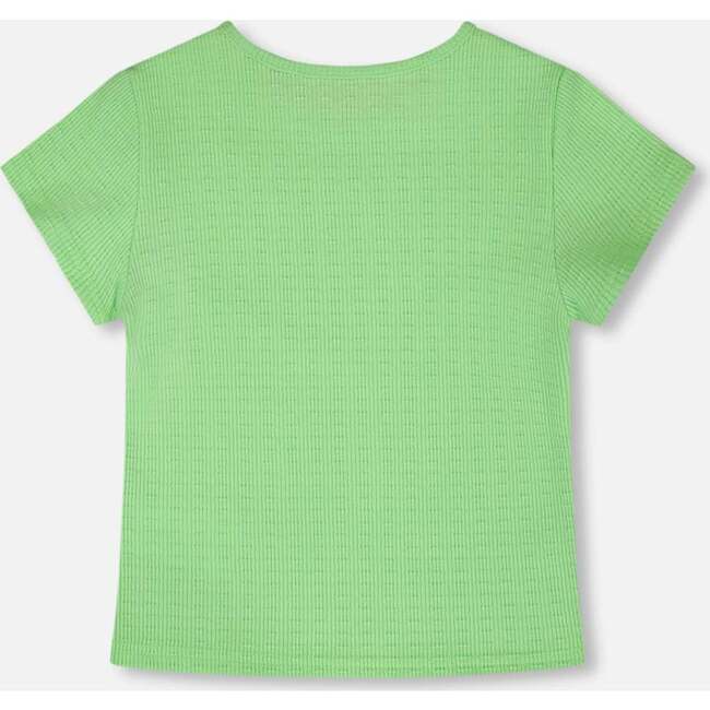 Crinkle Jersey T-Shirt, Mint Green - T-Shirts - 3