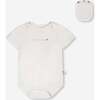 Evolutive Cotton Jersey 3 Pack Onesie, White - Onesies - 4