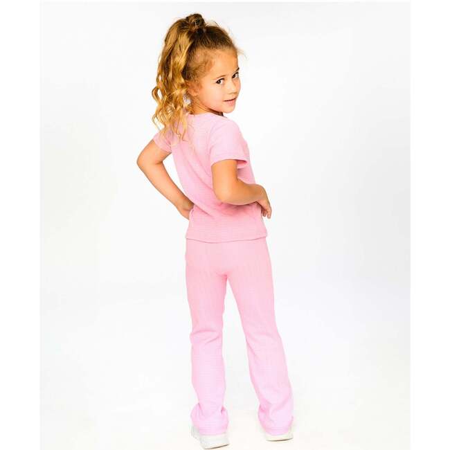 Crinkle Jersey Leggings, Pink