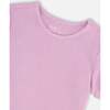 Crinkle Jersey T-Shirt, Lilac - T-Shirts - 4