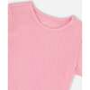 Crinkle Jersey T-Shirt, Pink - T-Shirts - 4