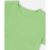 Crinkle Jersey T-Shirt, Mint Green - T-Shirts - 4