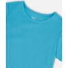 Crinkle Jersey T-Shirt, Blue - T-Shirts - 4