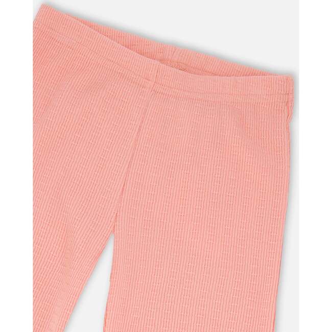 Crinkle Jersey Leggings, Peach Pink - Leggings - 4