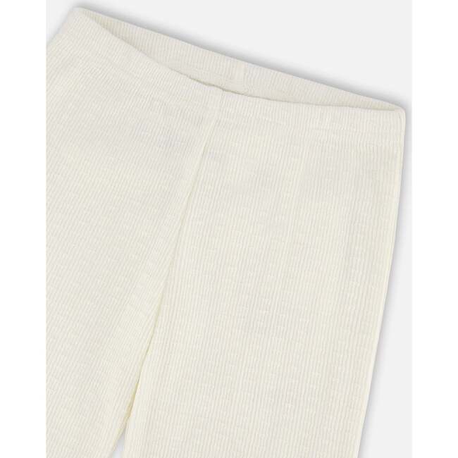 Crinkle Jersey Leggings, Off-White - Leggings - 4