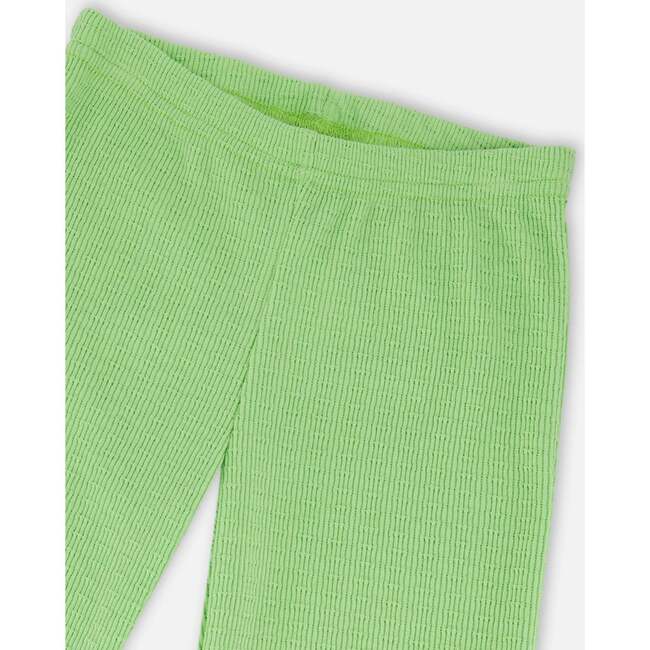 Crinkle Jersey Leggings, Mint Green - Leggings - 4