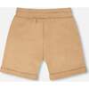 French Terry Shorts, Beige - Shorts - 4 - thumbnail