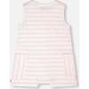 Cotton Striped Romper, White & Pink Stripes - Rompers - 2
