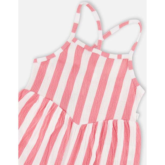 Crinkle Jersey Jumpsuit, White & Pink Stripes - Jumpsuits - 6