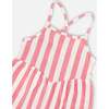 Crinkle Jersey Jumpsuit, White & Pink Stripes - Jumpsuits - 6