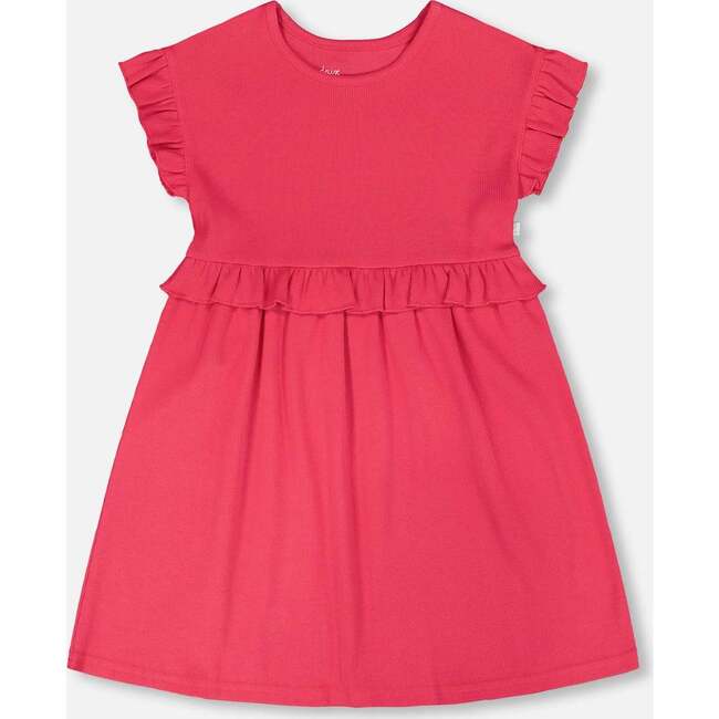 Cotton Rib Dress, Pink