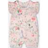 Cotton Muslin Romper, Pink Printed Berries - Rompers - 1 - thumbnail