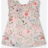 Cotton Muslin Dress And Bloomer Set, Pink Printed Berries - Dresses - 1 - thumbnail