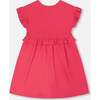 Cotton Rib Dress, Pink - Dresses - 2 - thumbnail