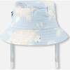 Cotton Muslin Hat, Blue Turtle Print - Sun Hats - 3