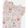 Cotton Muslin Romper, Pink Printed Berries - Rompers - 4