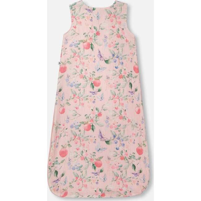 Cotton Jersey Muslin Sleep Sack, Pink Printed Berries